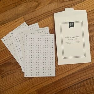 Archer & Olive book & typewriter stickers